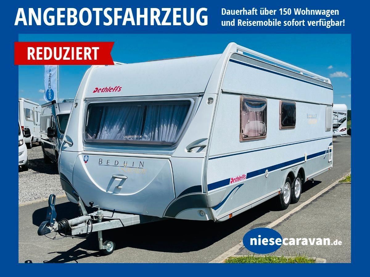 Dethleffs Beduin Emotion 595 S franz. Bett Dusche Tandem