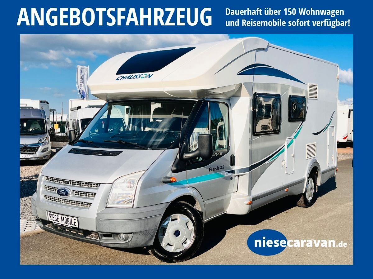 Chausson Flash 22 Etagenbetten Hubbett Garage Solar