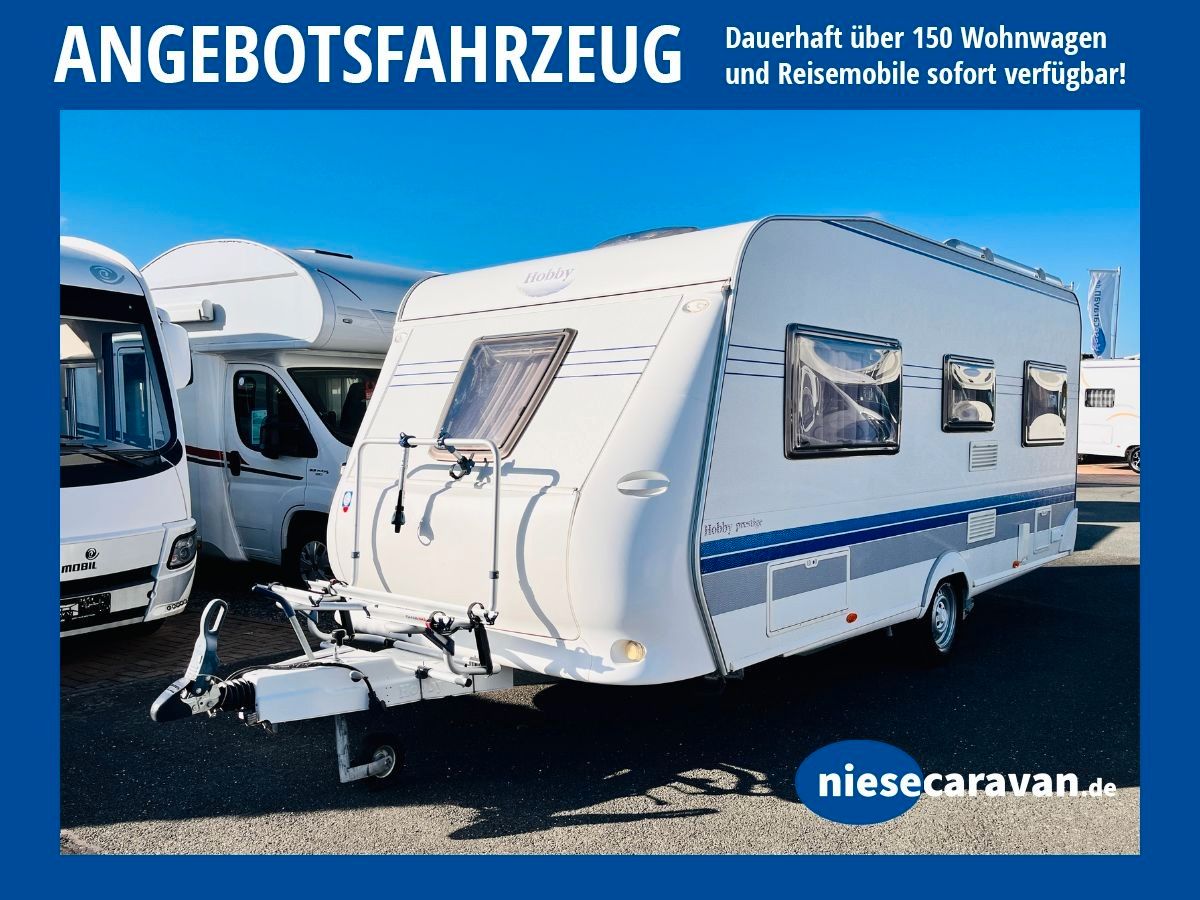 Hobby Prestige 495 Ufe franz. Bett Dusche Mover Solar